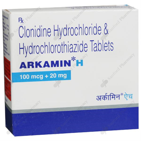 Clonidine Hydrochlorothiazide (Arkamin H) 20mg