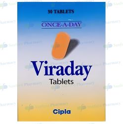 Viraday (Tenofovir+ Emtricitabine+ Efavirenz) 300mg + 200mg + 600mg