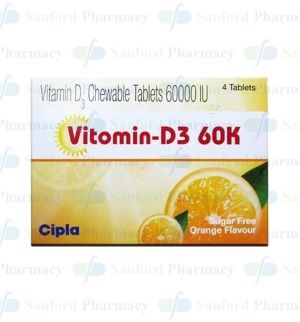 Vitamin D3 60K Chewable Tablet Sugar Free Vit D