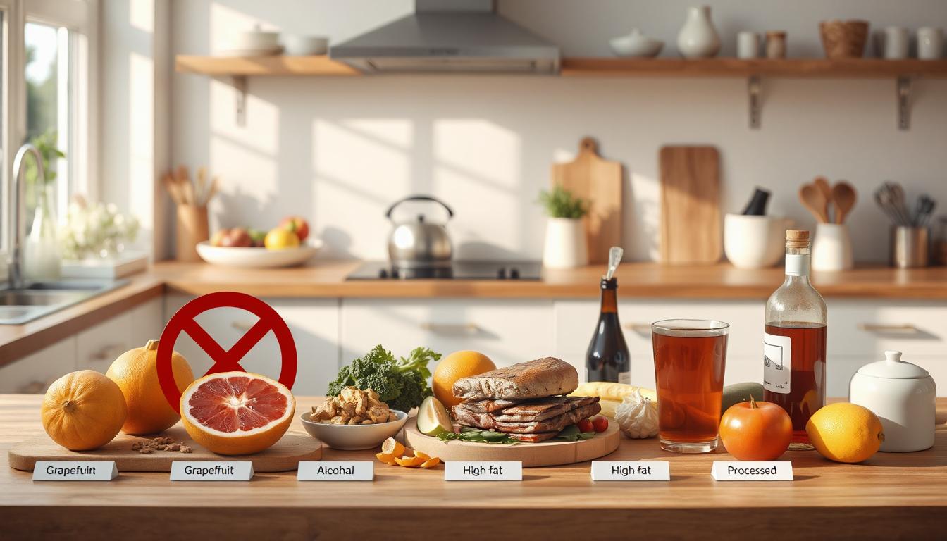 foods to avoid when taking bicalutamide