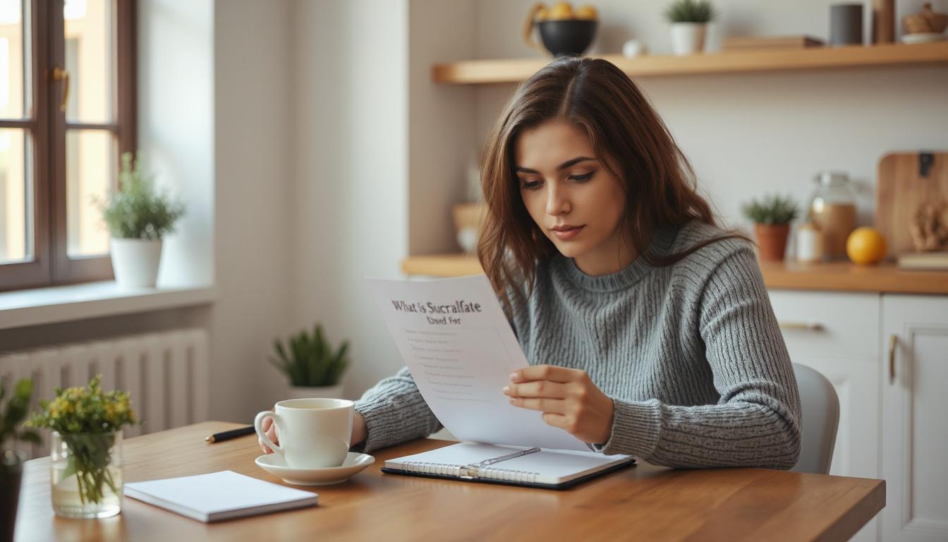 Sucralfate tablets for ulcer and stomach protection