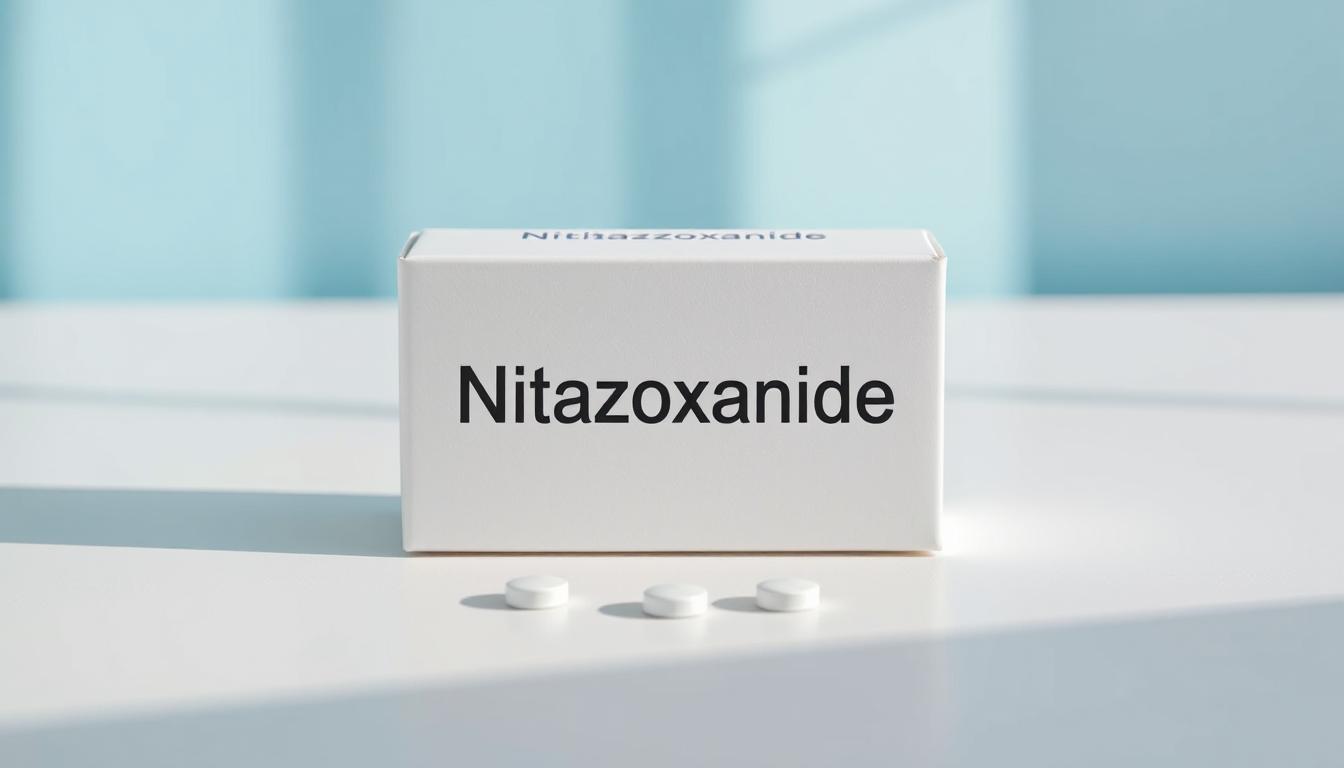 Nitazoxanide tablets used for parasitic infections
