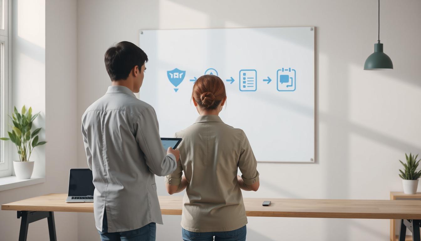 Diagram explaining how Nitazoxanide works in the body