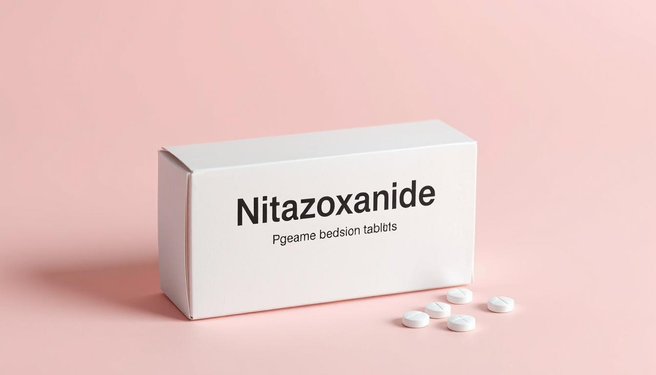 Nitazoxanide tablets used for intestinal infections
