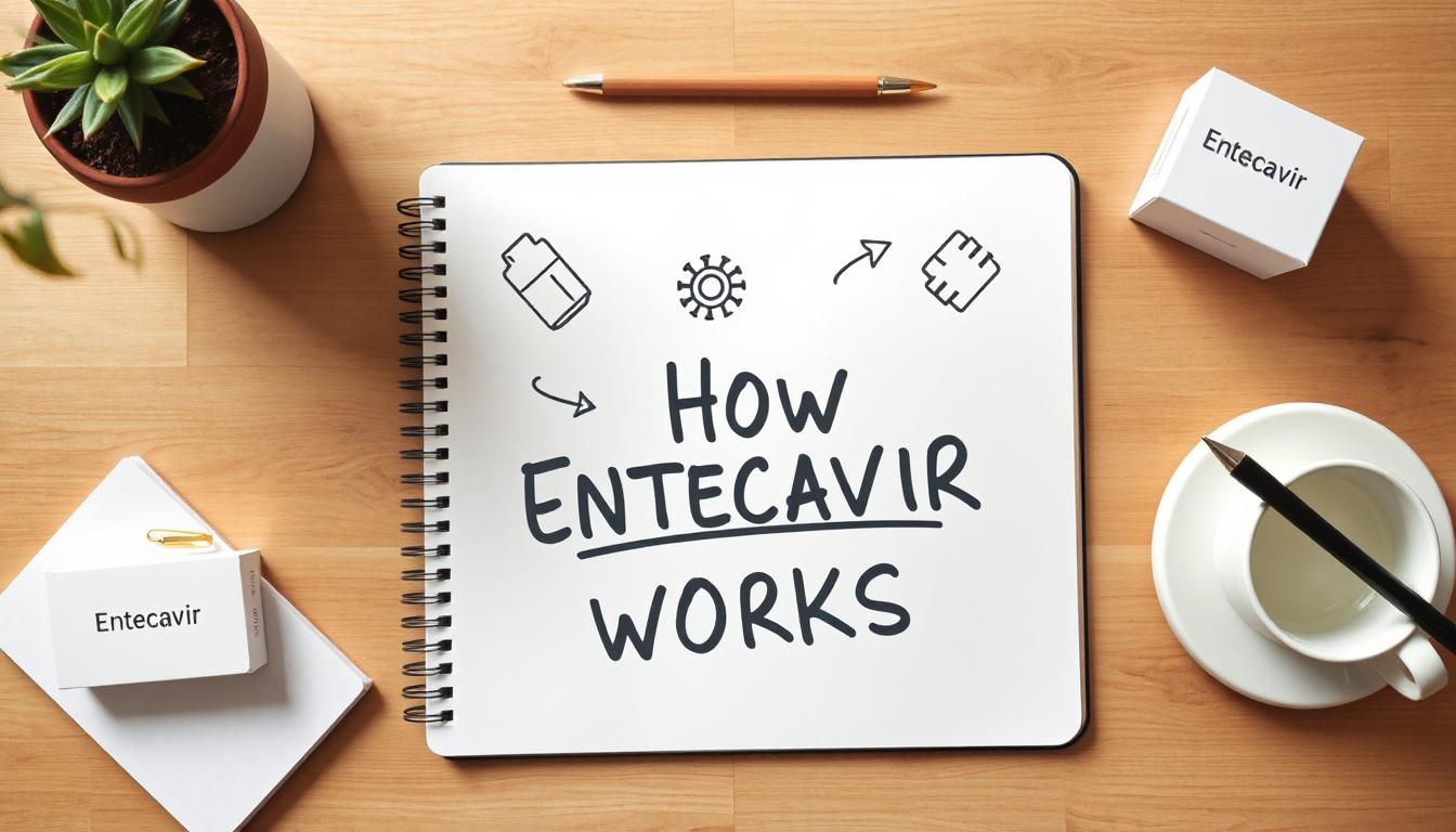 Doctor explaining Entecavir mechanism of action to a patient