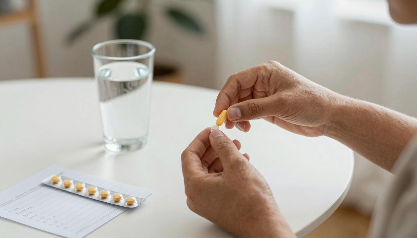 Triclabendazole tablets and packaging showing what triclabendazole is used for in treating parasitic infections.